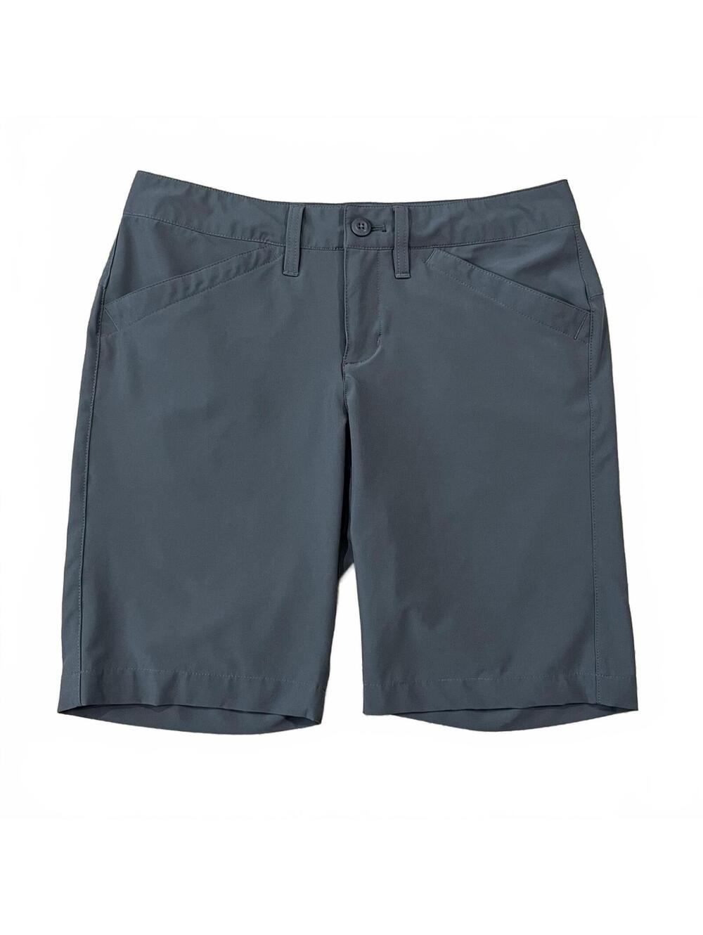 Eddie Bauer Womens Travex Gray Tech Shorts 9” Size 2